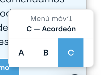 Another temporary UI option selector
